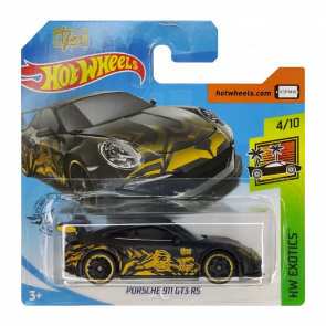 Машинка Базовая Hot Wheels Tfox Porsche 911 GT3 RS Exotics 1:64 GHC30 Black - Retromagaz