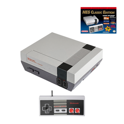 Консоль Nintendo NES Classic Mini Europe Light Grey + 30 Вбудованих Ігор + Коробка Б/У - Retromagaz