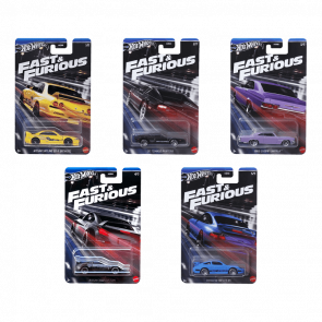 Набір Тематичних Машинок Hot Wheels Fast & Furious HNR88 2024-4 5шт