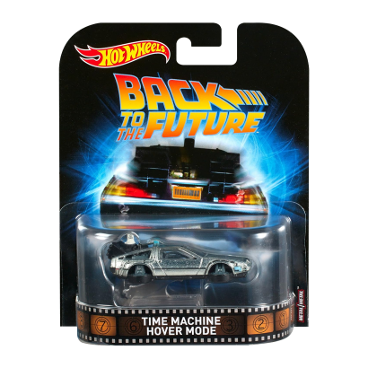 Машинка Premium Hot Wheels Time Machine Hover Mode DMC Delorean Back To The Future Rep. Entertainment 1:64 DWJ76 Silver - Retromagaz