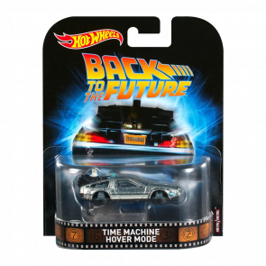 Машинка Premium Hot Wheels Time Machine Hover Mode DMC Delorean Back To The Future Rep. Entertainment 1:64 DWJ76 Silver - Retromagaz