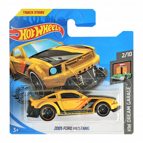 Машинка Базовая Hot Wheels 2005 Ford Mustang Dream Garage 1:64 GHC22 Yellow - Retromagaz