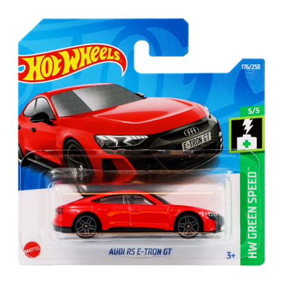 Машинка Базовая Hot Wheels Audi RS E-Tron GT Green Speed 1:64 HCX39 Red - Retromagaz