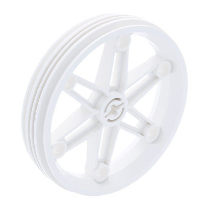 Колесо Lego Диск Motorcycle 61.6mm D. x 13.6mm 2903 290301 White Б/У - Retromagaz