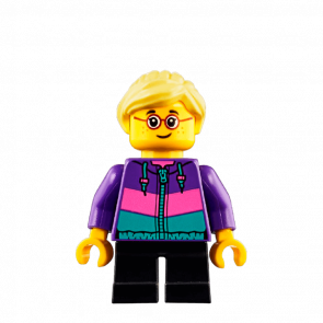 Фігурка Lego Recreation 973pb3163 Hiker Girl Child Dark Purple Jacket City cty0908 Б/У - Retromagaz