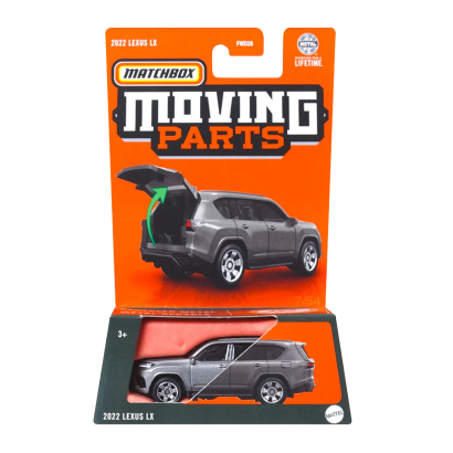 Тематическая Машинка Matchbox 2022 Lexus LX Moving Parts 1:64 FWD28/HVN09 Grey - Retromagaz