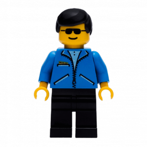 Фігурка Lego People 973pb0100 Jacket Blue Black Legs City jbl004 Б/У