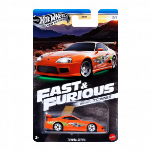 Тематична Машинка Hot Wheels Toyota Supra Brian O'Conner Fast & Furious 1:64 JBY30 Orange