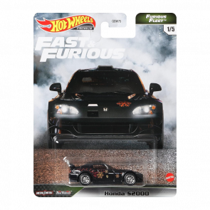 Машинка Premium Hot Wheels Honda S2000 Fast & Furious 1:64 GRK60 Black - Retromagaz