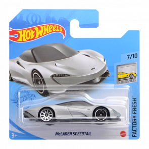 Машинка Базовая Hot Wheels McLaren Speedtail Factory Fresh 1:64 GTC55 Silver - Retromagaz