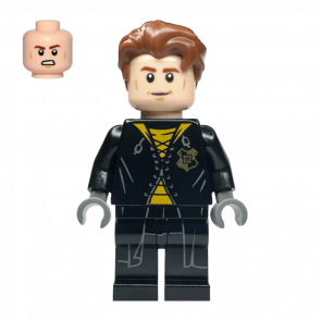 Фігурка Lego Harry Potter Cedric Diggory Black and Yellow Uniform Shirt Tail Films hp179a Б/У - Retromagaz