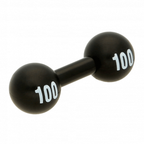 Спорт Lego Barbell with White '100' Pattern 32765pb01 6183743 Black Б/У