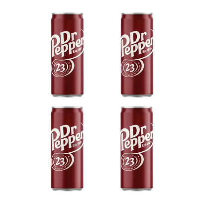 Набір Напій Dr Pepper Regular 330ml 4шт - Retromagaz