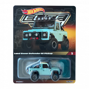 Машинка Premium Hot Wheels Land Rover Defender 90 Pickup Elite 64 1:64 HGW12 Green - Retromagaz