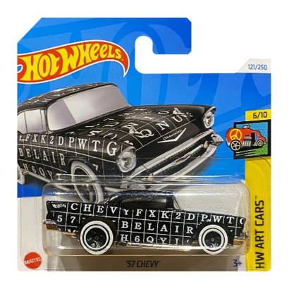 Машинка Базовая Hot Wheels '57 Chevy Art Cars 1:64 HTB75 Black - Retromagaz