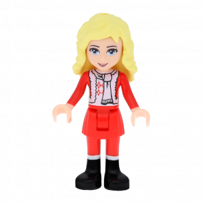 Фігурка Lego Girl Ewa Red Skirt and Black Boots Friends frnd089 Б/У