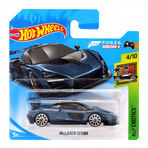 Машинка Базова Hot Wheels Forza Horizon 4 McLaren Senna Exotics 1:64 FYB46 Dark Blue - Retromagaz