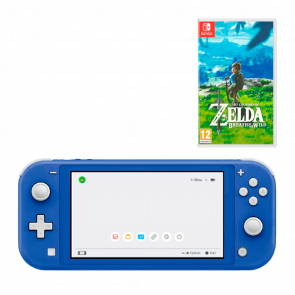 Консоль Nintendo Switch Lite 32GB Blue Новий + Гра The Legend of Zelda Breath of The Wild Російська Озвучка