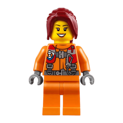 Фігурка Lego Coast Guard 973pb2856 Female Watercraft Pilot City cty0827 2 Б/У - Retromagaz