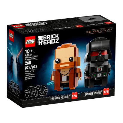 Конструктор Lego Star Wars Оби-Ван Кеноби и Дарт Вейдер BrickHeadz 40547 Новый - Retromagaz