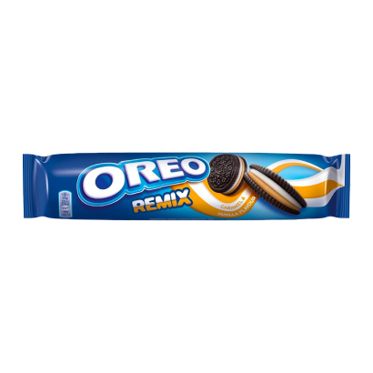 Печенье Oreo Remix Caramel & Vanilla 157g - Retromagaz