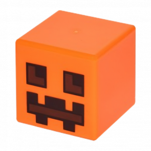 Фігурка Lego Minecraft Head Modified Cube Pumpkin Jack O' Lantern Snow Golem Games 19729pb001 2шт Б/У - Retromagaz