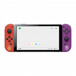 Консоль Nintendo Switch OLED Model HEG-001 Pokemon Scarlet & Violet Limited Edition 64GB Red Purple Б/У