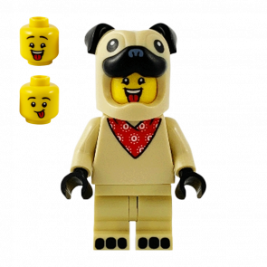 Фигурка Lego Series 21 Pug Costume Guy Collectible Minifigures col378 1 Б/У - Retromagaz