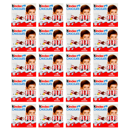 Набор Шоколад Молочный Kinder Chocolate 4 Pieces 50g 20шт - Retromagaz