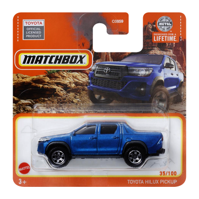 Машинка Большой Город Matchbox Toyota Hilux Pickup Adventure 1:64 HVP13 Blue - Retromagaz