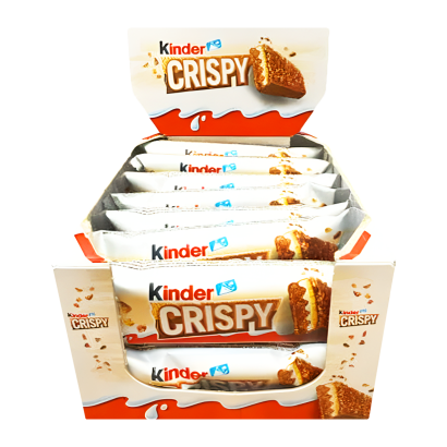 Упаковка шоколадных батончиков Kinder Crispy 34 г х 14 шт - Retromagaz