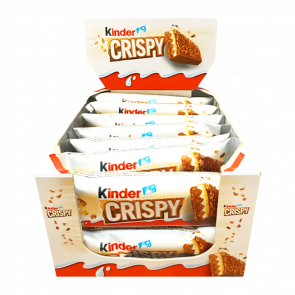 Упаковка шоколадных батончиков Kinder Crispy 34 г х 14 шт - Retromagaz