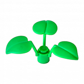 Растение Lego Flower Stem with 3 Large Leaves x8 6255 4106895 6269046 Green Б/У