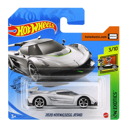 Машинка Базовая Hot Wheels 2020 Koenigsegg Jesko Exotics 1:64 GHB39 Silver - Retromagaz