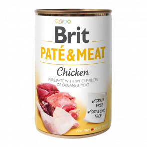 Вологий Корм для Собак Brit Care Pate & Meat Яловичина та Курка 400g - Retromagaz