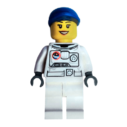 Фігурка Lego Space Port 973pb0861 Spacesuit White Legs Blue Short Bill Cap City cty0225a Б/У - Retromagaz