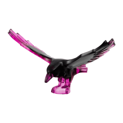 Фигурка Lego Воздух Raven with Spread Wings Animals 5272pb01 6466858 Trans-Dark Pink Б/У - Retromagaz