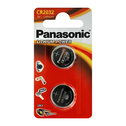 Батарейка Panasonic CR-2032 2шт Lithium - Retromagaz