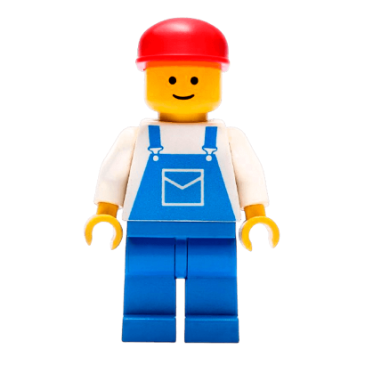 Фигурка Lego People 973pb0201 Overalls Blue with Pocket City ovr003 Б/У - Retromagaz