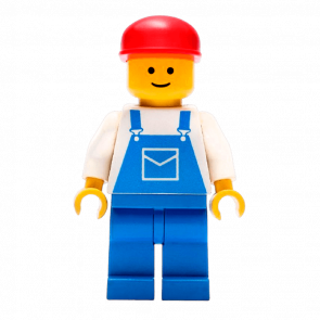 Фигурка Lego People 973pb0201 Overalls Blue with Pocket City ovr003 Б/У