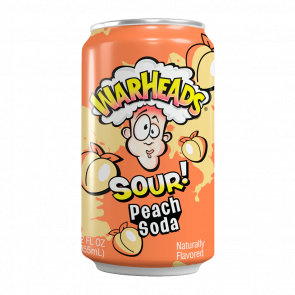 Напій Warheads Sour Peach Soda 330ml - Retromagaz