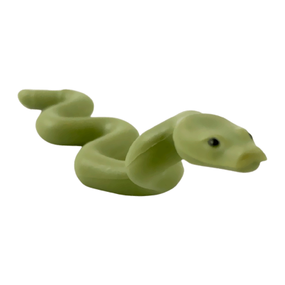 Фігурка Lego Земля Snake Nagini Large with Raised Head with Black Eyes Pattern Animals 38801pb01 1 6236409 Olive Green Б/У - Retromagaz