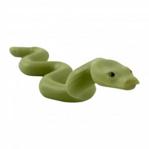 Фигурка Lego Земля Snake Nagini Large with Raised Head with Black Eyes Pattern Animals 38801pb01 1 6236409 Olive Green Б/У