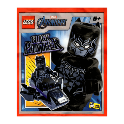 Конструктор Lego Фигурка Black Panther with Jet Paper Bag Marvel Super Heroes 242316 sh0807 Новый - Retromagaz