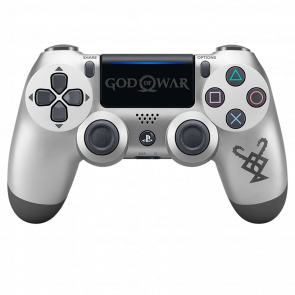 Геймпад Бездротовий Sony PlayStation 4 DualShock 4 God of War Limited Edition Version 2 Silver Б/У - Retromagaz