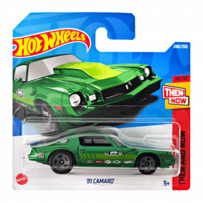 Машинка Базовая Hot Wheels '81 Camaro Then and Now 1:64 HCV81 Green - Retromagaz