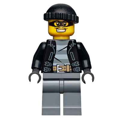 Фигурка Lego Police 973pb1550 Bandit Male Mask City cty0462 1 Б/У - Retromagaz