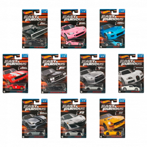 Набор Тематическая Машинка Hot Wheels Fast & Furious 2023-3 HNR88 10шт - Retromagaz