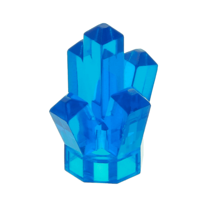 Скеля Lego Коштовність 4шт Crystal 5 Point 1 x 1 52 29377 30385 28623 4541538 6236962 Trans-Dark Blue Б/У - Retromagaz