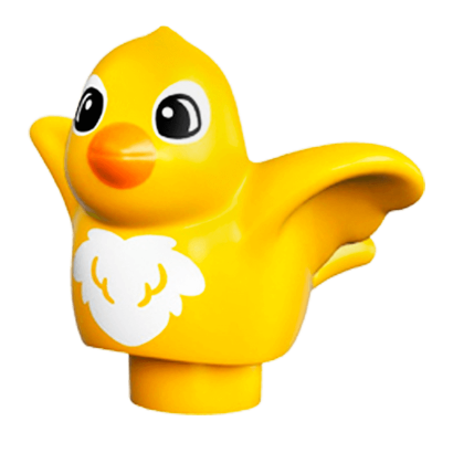 Фігурка Lego Animals Bird with White Chest Pattern Duplo 27370pb01 Yellow Б/У - Retromagaz